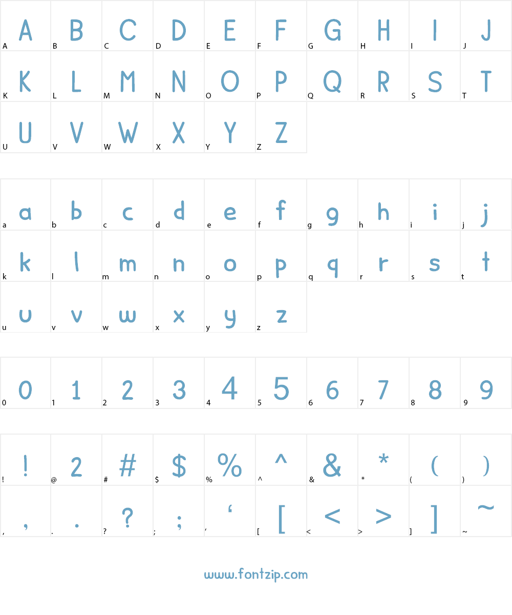 Minou DEMO Font Character